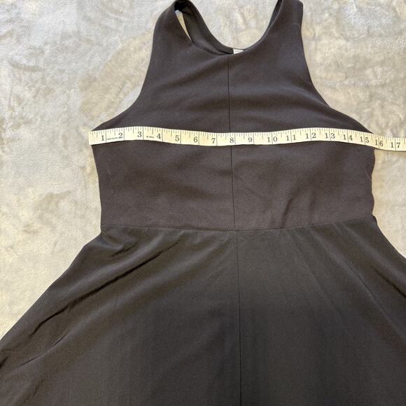 Athleta WINONA Midi Support Racerback Dress Black Sz M Petite Active Sleeveless - Picture 5 of 12